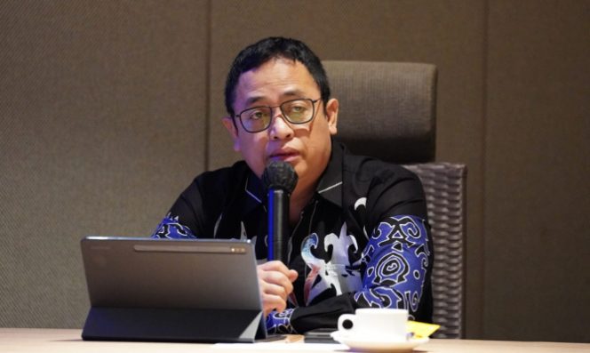 
 Anggota Bawaslu Puadi saat menjadi narasumber di bimbingan teknis DPRD Pagar Alam, di Jakarta, Selasa (11/4/2023) Dok/Rama Agusta