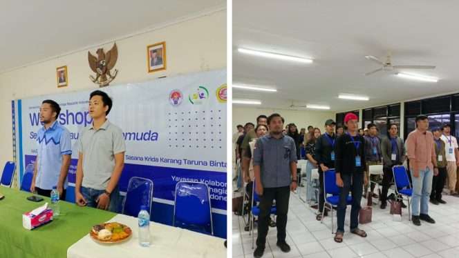 
 Workshop kegiatan Kementerian Pemuda dan Olahraga (Kemenpora) dan Yayasan Kolaborasi Kebahagiaan Indonesia bertema 
