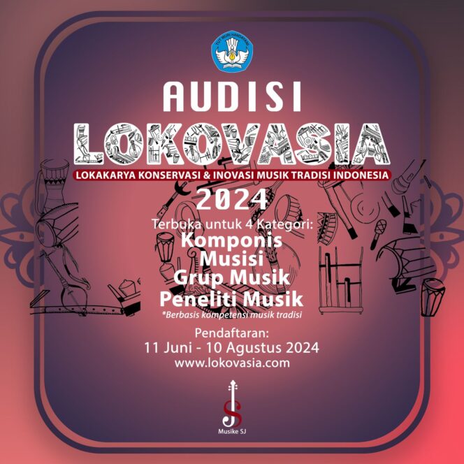 
 Lokakarya Konservasi dan Inovasi Musik Tradisi Indonesia (Lokovasia) 2024, di Batu, Malang, Jawa Timur. 